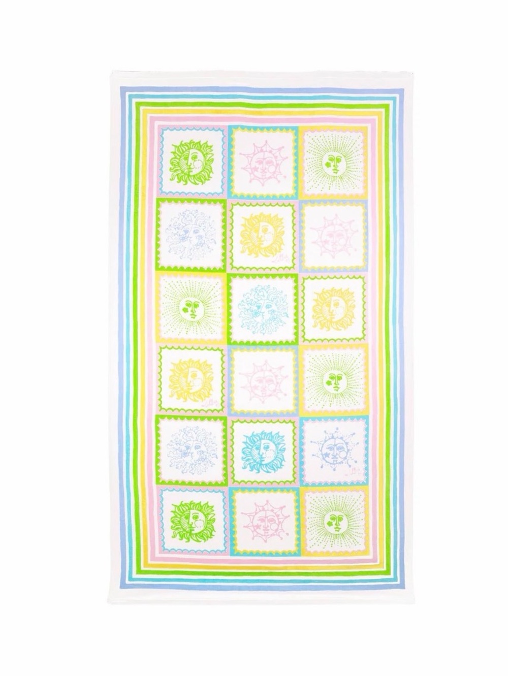 NWT Lilly Pulitzer Pastel Sun Tiles Garden Home Beach Towel